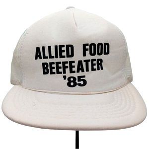 Allied Food Beefeater 85 Adjustable Cap Hat RARE Mesh Trucker 1985 Gin Liquor